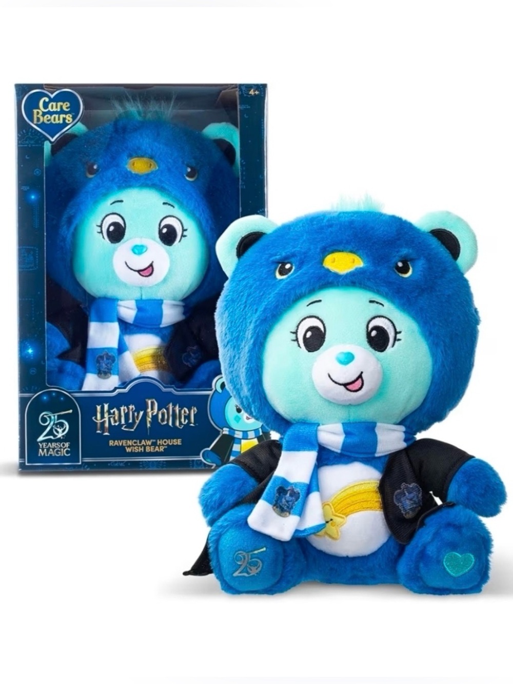 NEW Harry Potter x Care Bears Ravenclaw House Wish Bear Plush 🐻 🐦‍⬛
